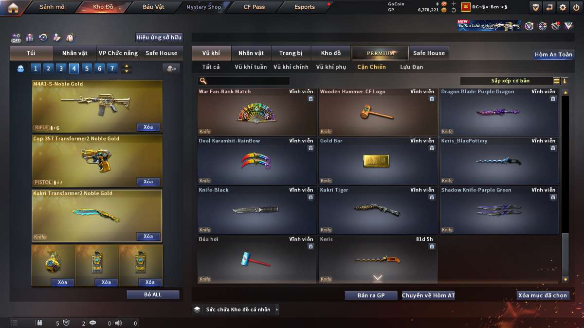 shop acc cf uy tin gia re